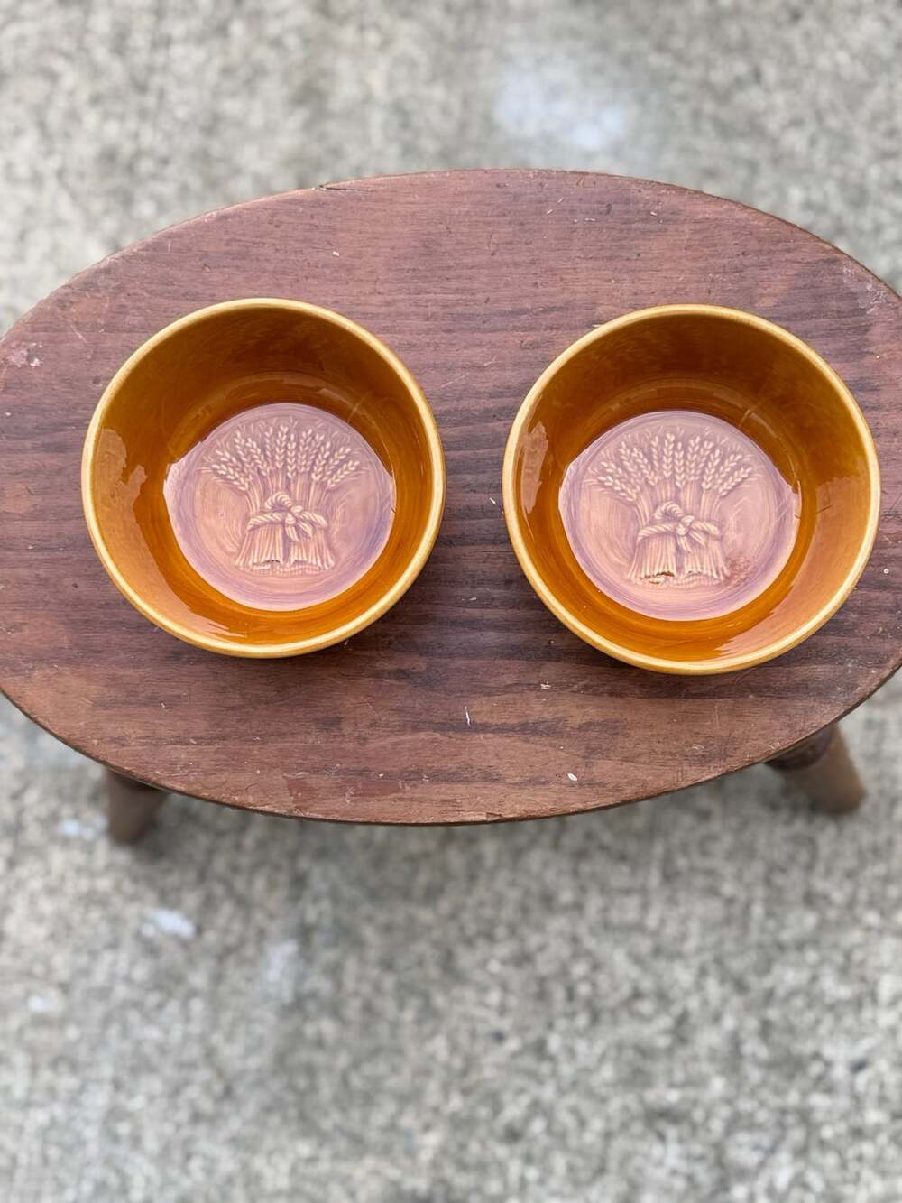 Francsican Wheat Golden Brown Cereal Bowl Set Of 2